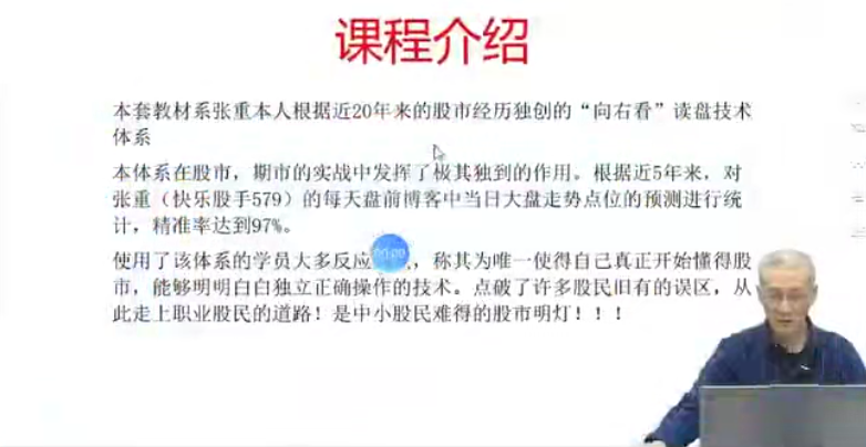 張重核心實戰模式之K線與均線第一季