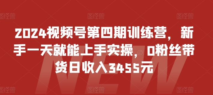 狼團聯盟2024視頻號第四期訓練營-視頻號電商2024