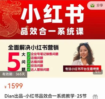 【抖音上新】Dian出品-小紅書品效合一系統(tǒng)教學(xué) 0~1階段小紅書新品投放方法論 1~10階段小紅書營銷增長方法論