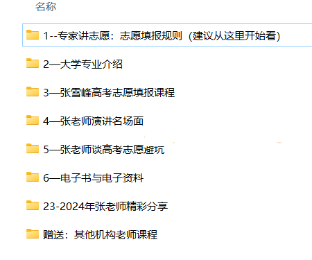 2024最新張雪峰志愿填報資料合集