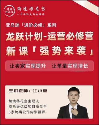 【電商上新】082.江小魚·亞馬遜運(yùn)營(yíng)進(jìn)階課 #2024龍躍計(jì)劃，讓賣家實(shí)現(xiàn)提升，讓單量實(shí)現(xiàn)增長(zhǎng)