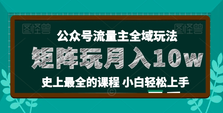 麥子甜公眾號流量主全新玩法，核心36講小白也能做矩陣，月入10w+插圖