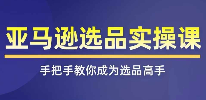 亞馬遜選品實操課程，快速掌握亞馬遜選品的技巧，覆蓋亞馬遜選品所有渠道插圖