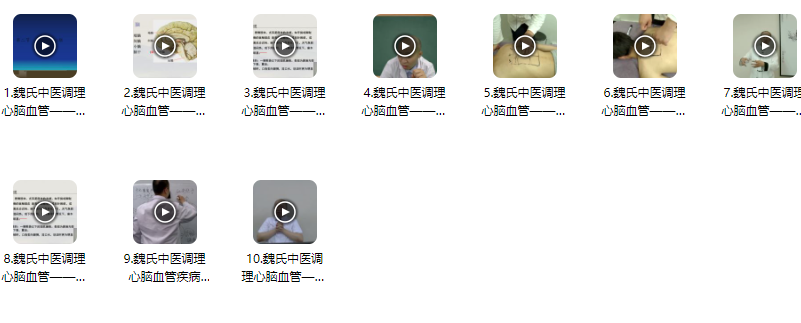 魏曉輝魏氏中醫(yī)調(diào)理心腦血管疾病 十六期