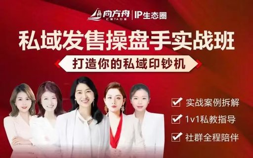 【抖音上新】奕可·私域發售操盤手實戰班 打造你的私域印鈔機 實戰案例拆解1v1私教指導社群全程陪伴