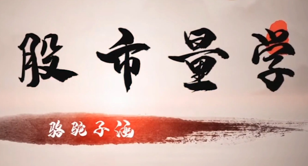 股市量學駱駝子涵大盤系統課程