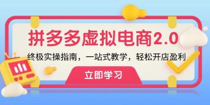 《拼多多虛擬項目2.0》實操指南，一站式教學，輕松開店盈利